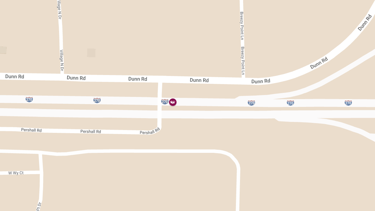 Collision with Injuries on Southbound Interstate 270