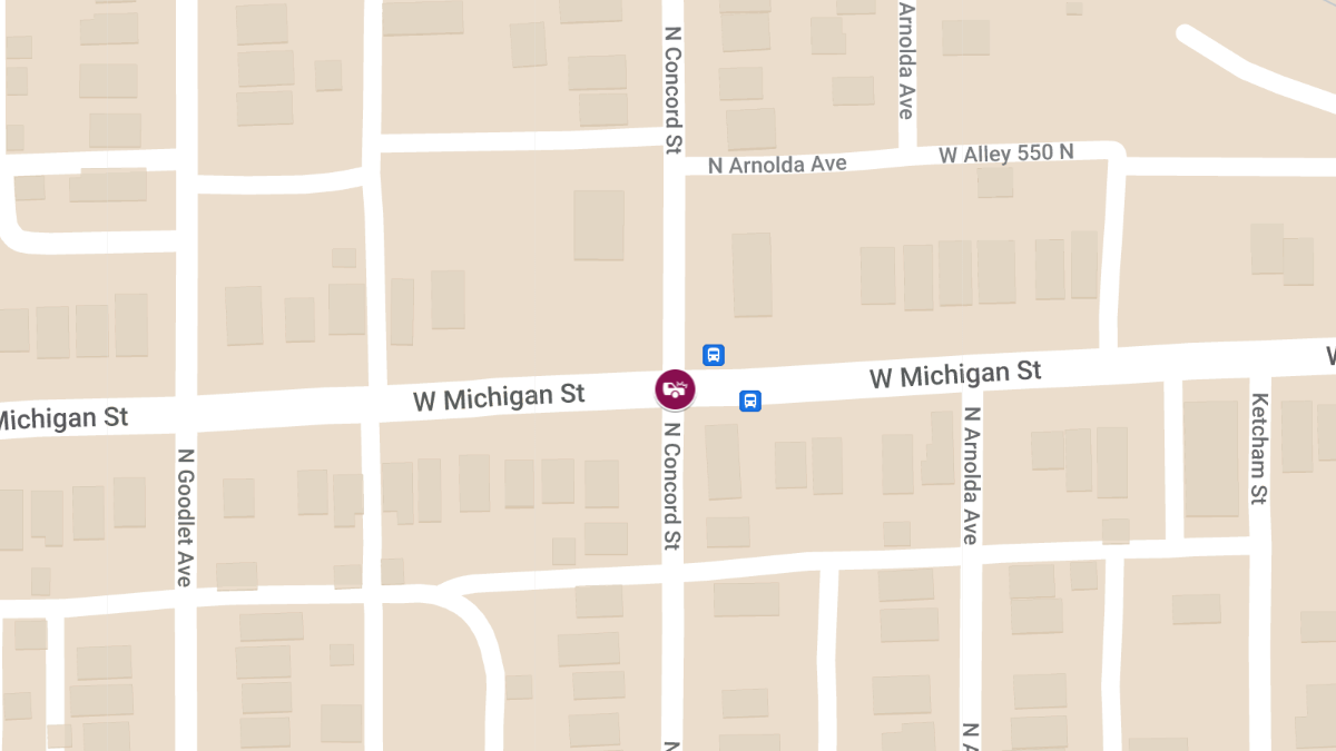 Crash Leaves Injuries at W Michigan St & N Concord St