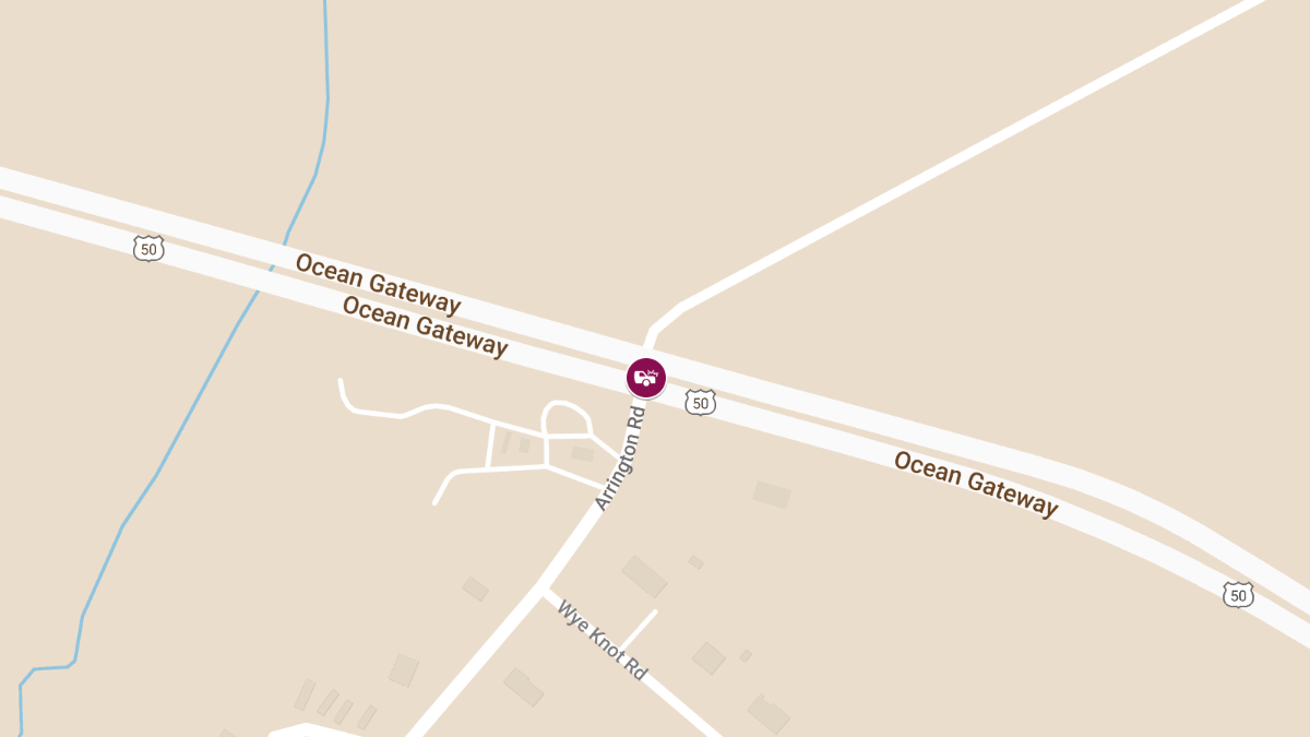 Crash Reported at RT 50 and Arrington Rd