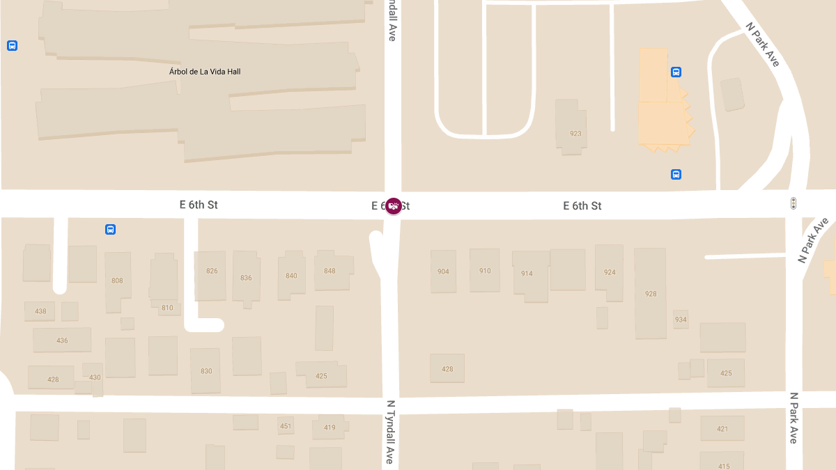 Crash With Injuries at E 6th St & N Tyndall Ave