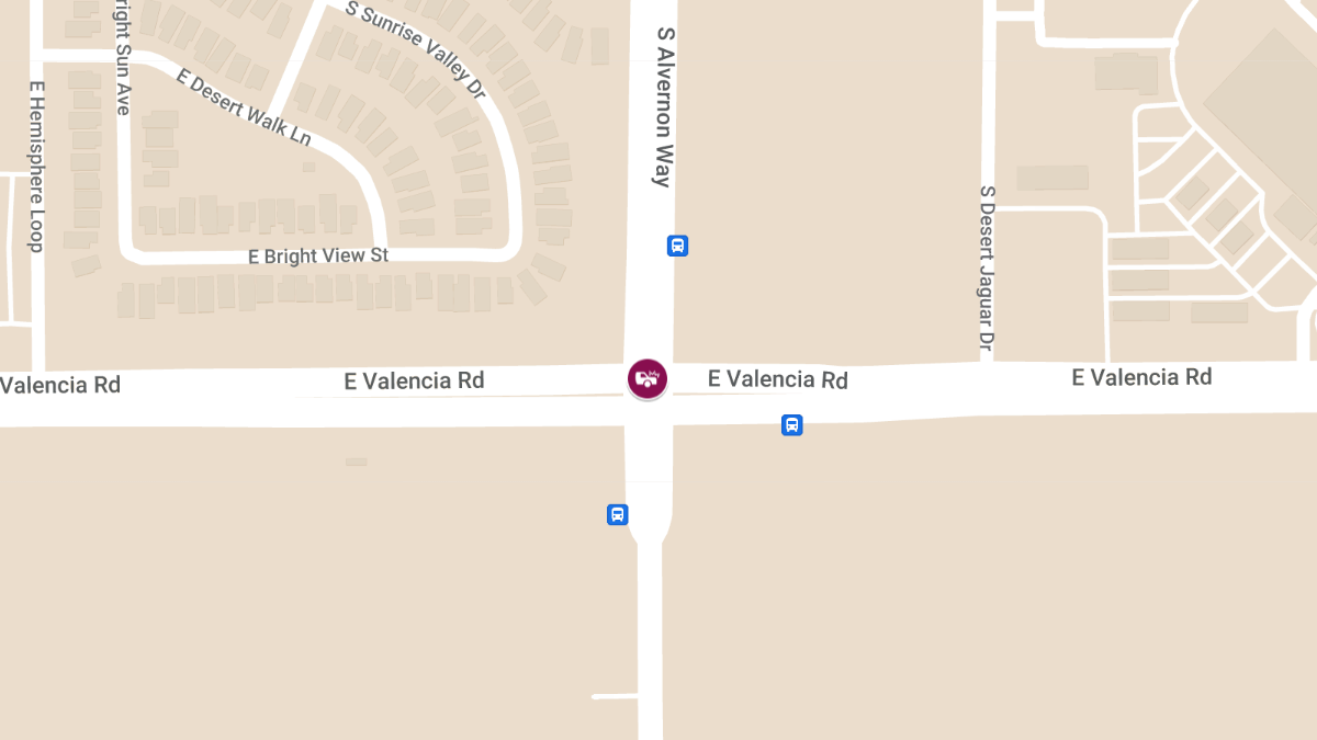 Crash With Injuries at E Valencia Rd & S Alvernon Way