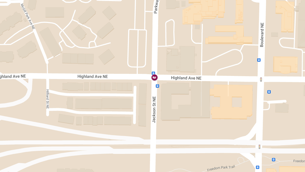 Crash With Injuries at Highland Ave NE & Jackson St NE