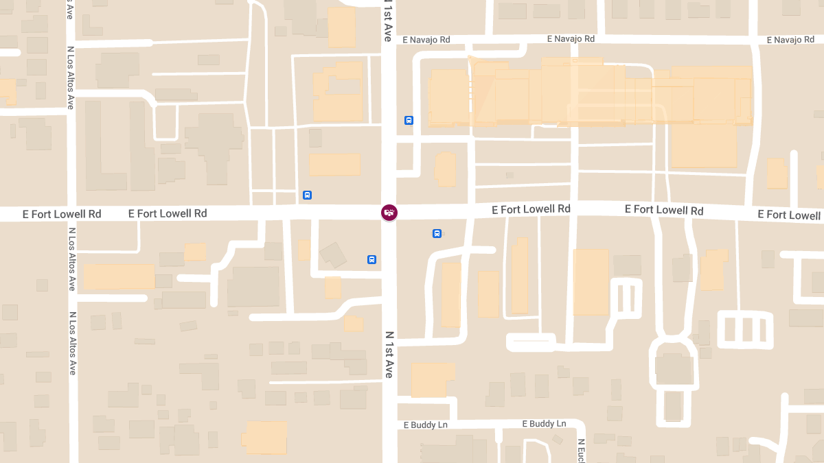 Crash With Injuries at N 1st Ave & E Fort Lowell Rd