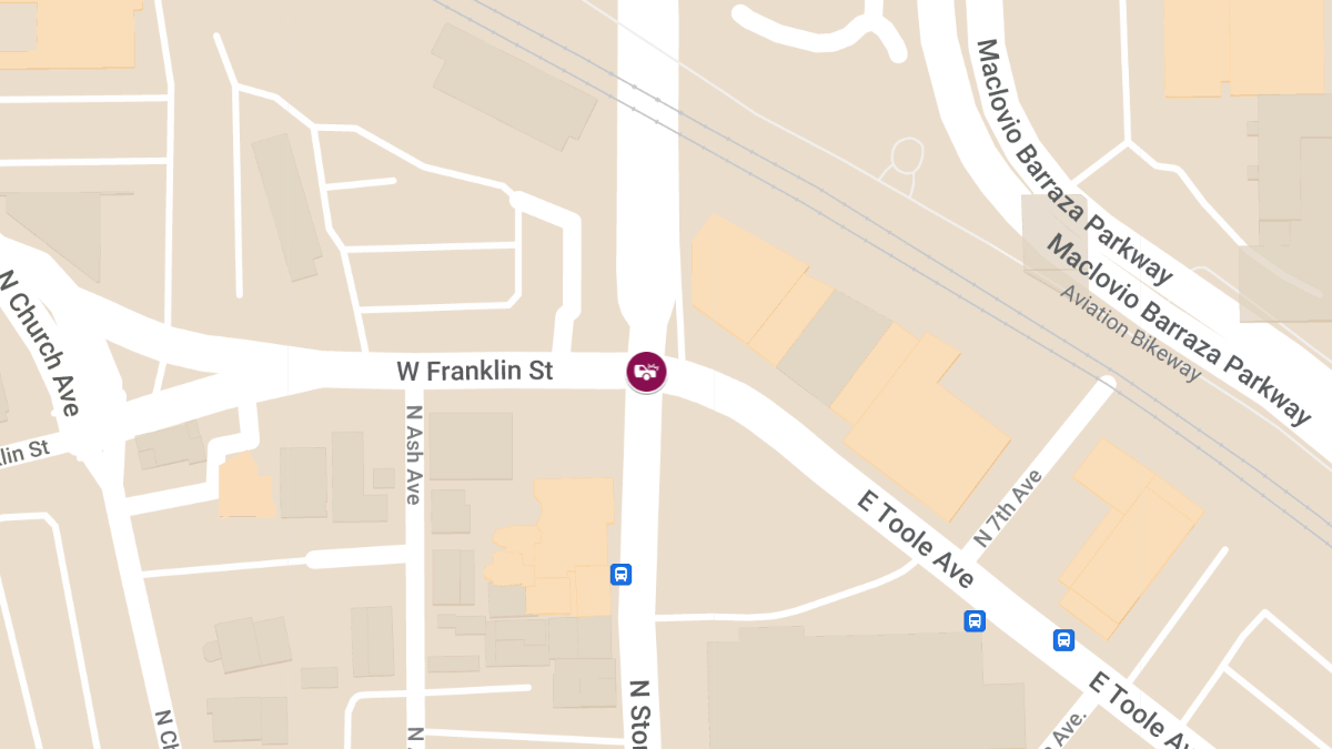 Crash With Injuries at N Stone Ave & W Franklin St