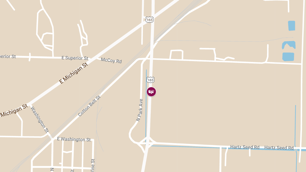 Crash With Injuries on U.S. Highway 165 Near State Highway 35