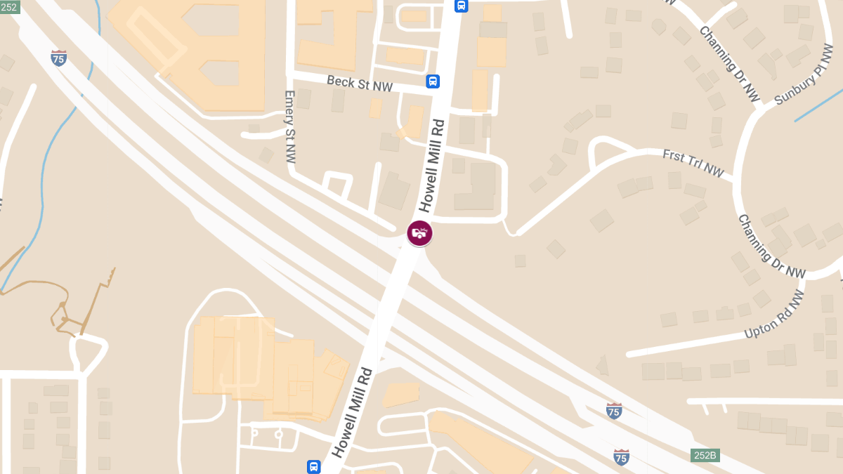 Crash at 1800 Howell Mill Rd NW Results in Injuries