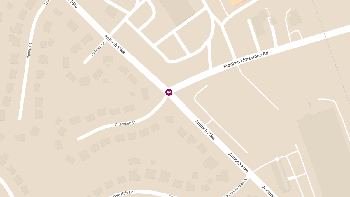 Crash at Antioch Pike & Franklin Limestone Rd Causes Injuries