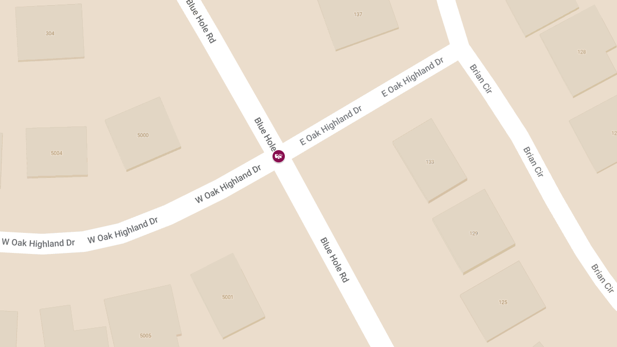 Crash at Blue Hole Rd and Oak Highland Dr Leads to Injuries