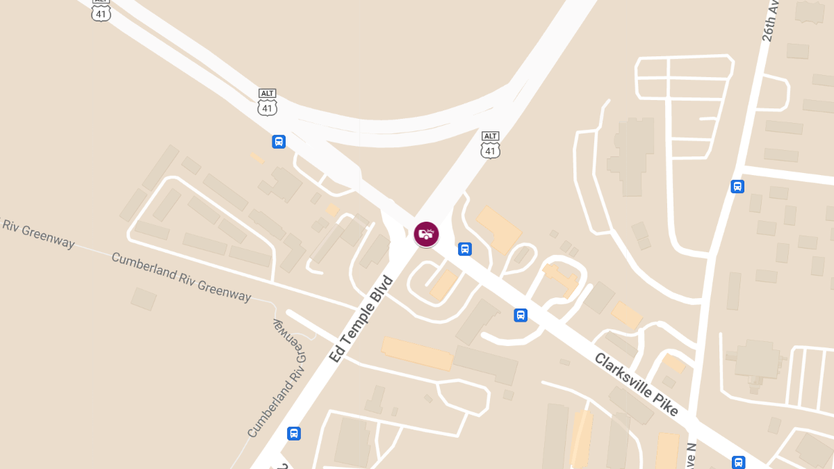 Crash at Clarksville Pike and Rosa L Parks Blvd Causes Injuries
