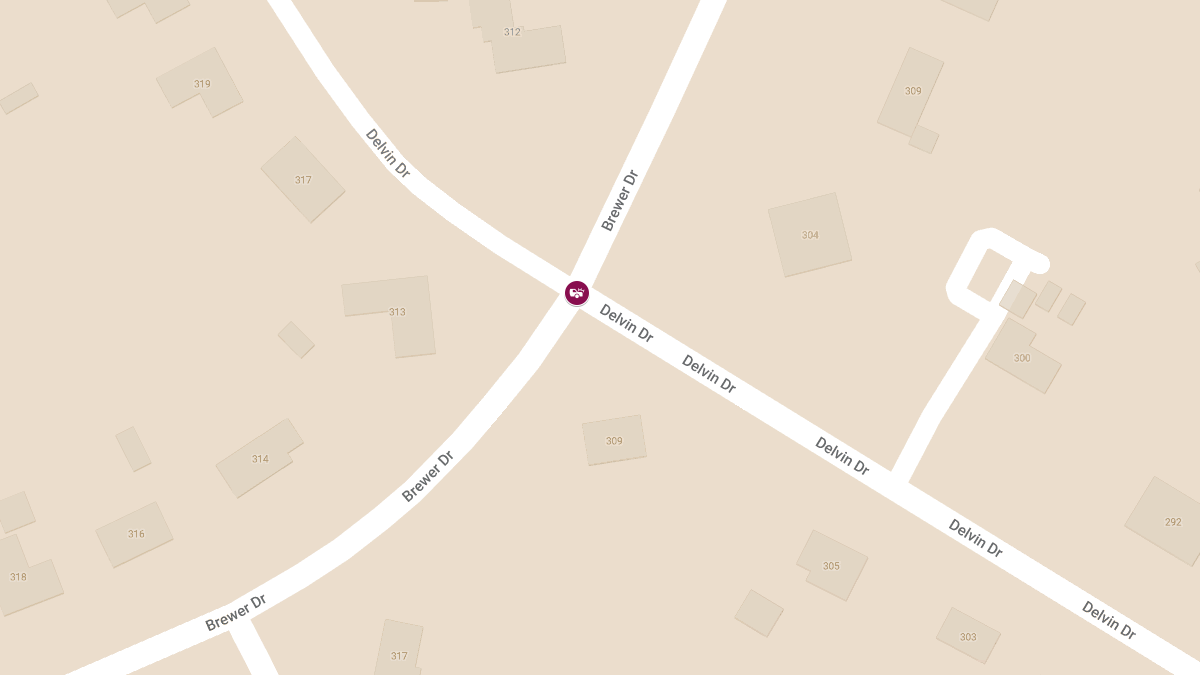 Crash at Delvin Dr and Brewer Dr Leads to Injuries