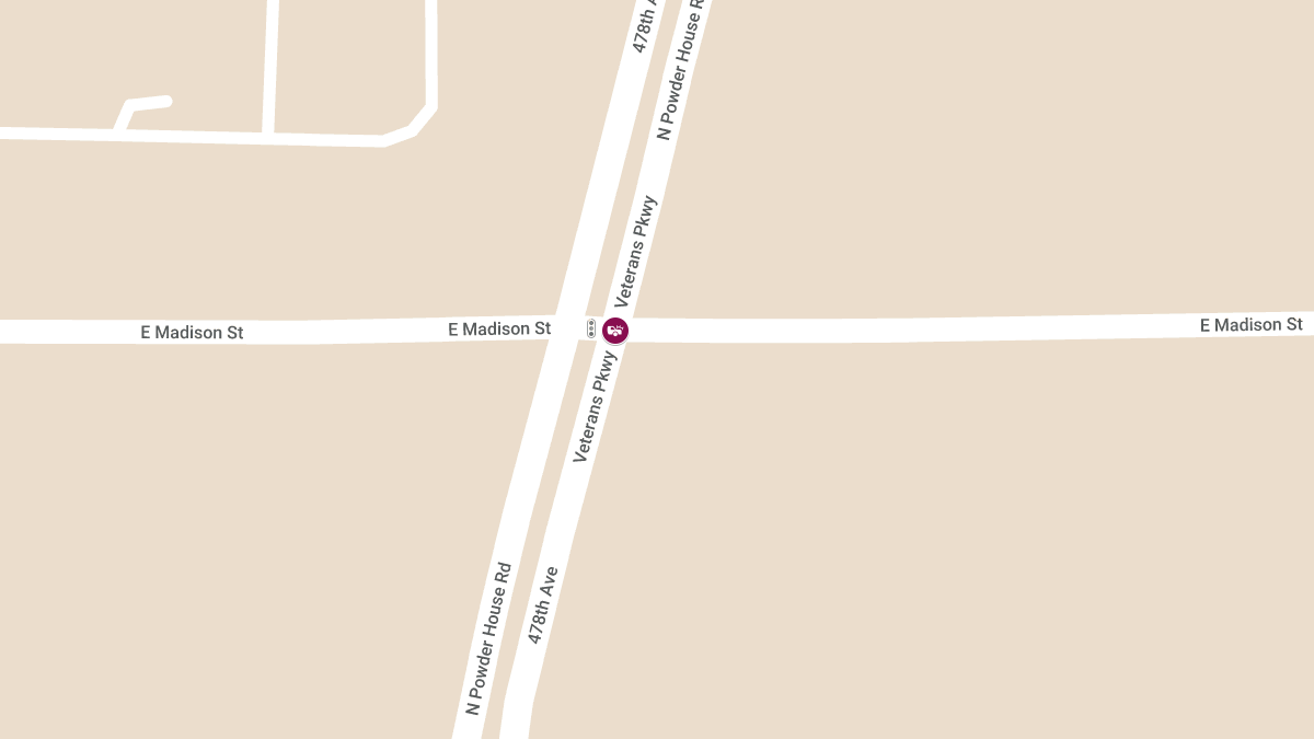 Crash at E Madison St & Veterans Pkwy Causes Injuries