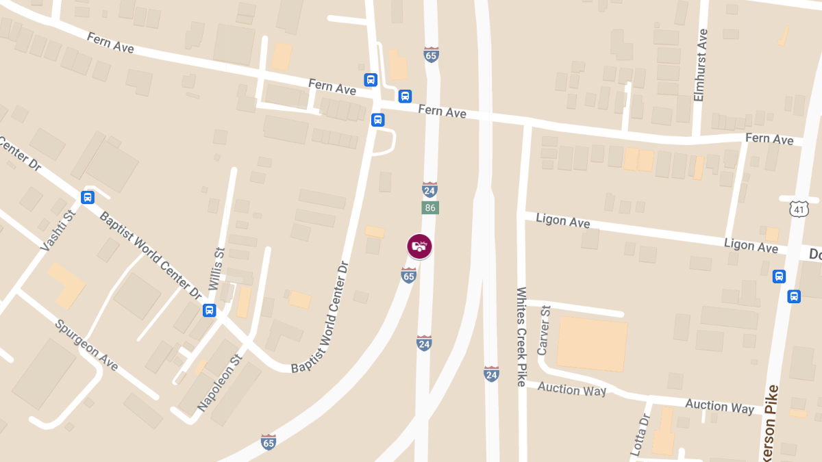 Crash at Exit 88B I-65 S Leads to Injuries