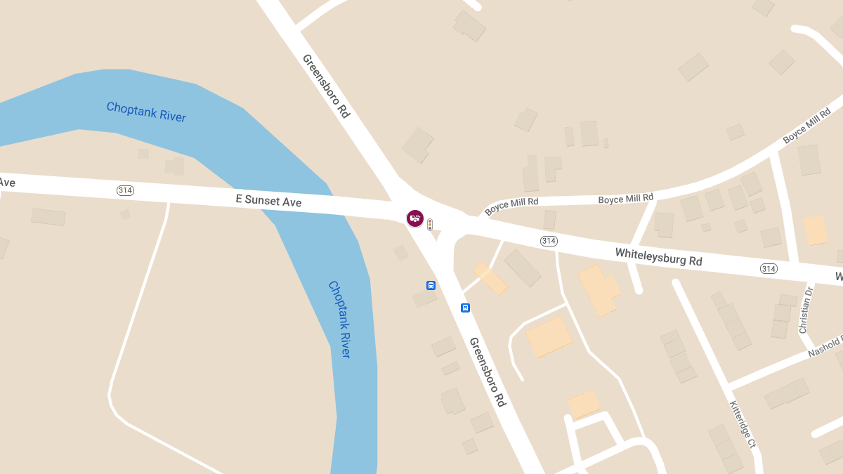 Crash at Greensboro Rd & E Sunset Ave