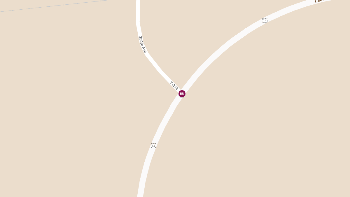 Crash at Highway 14 and 280th Avenue Results in Injuries