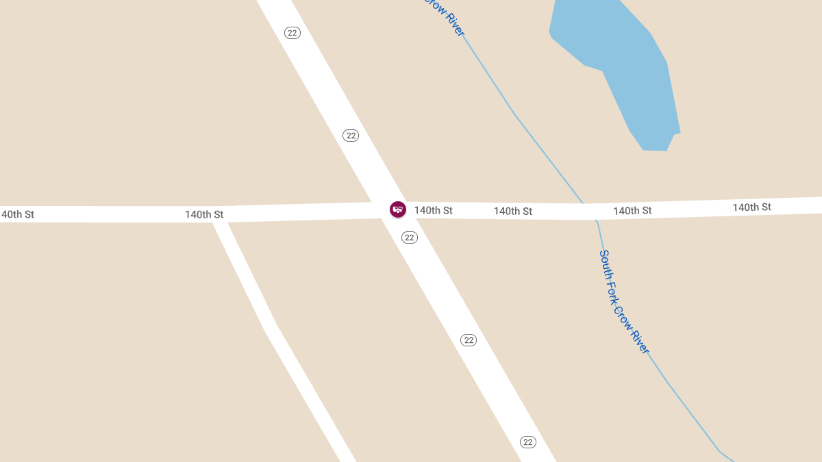 Crash at Highway 22 & 140th St Causes Injuries