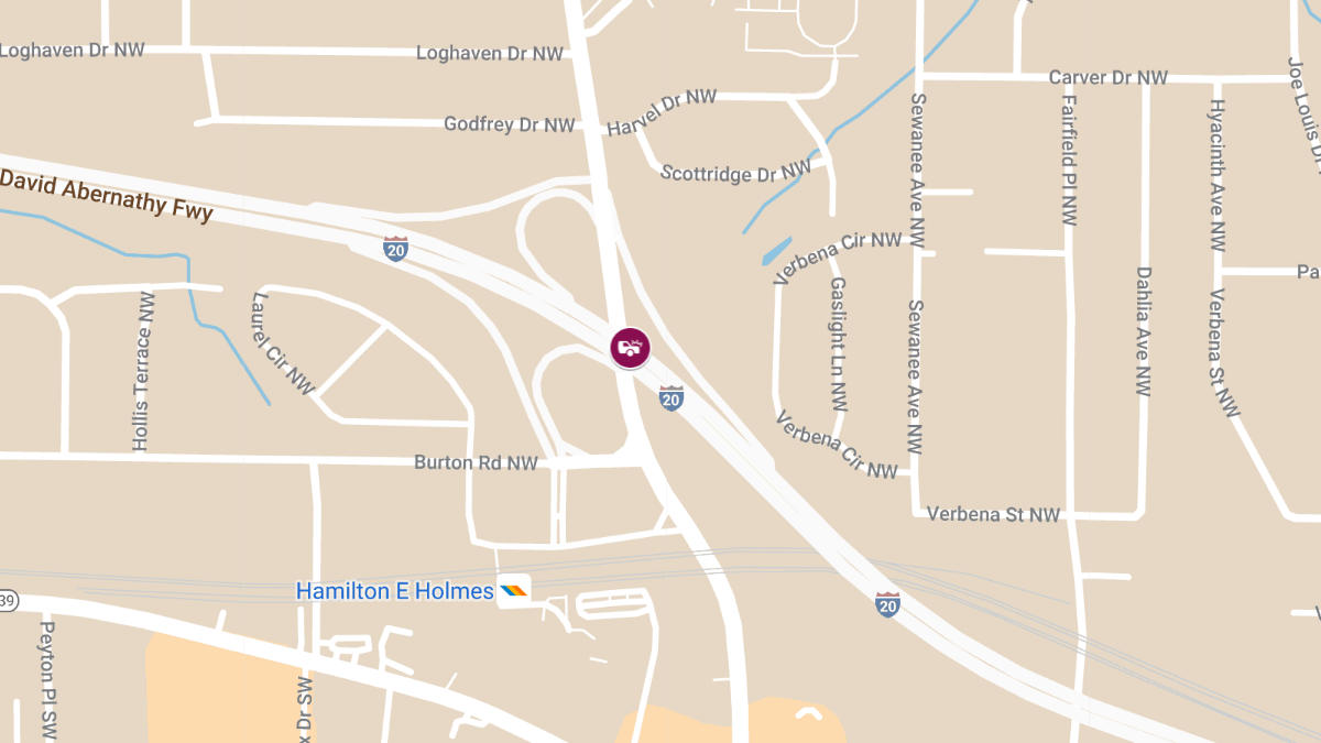 Crash at I-20 E & Hamilton E Holmes Dr NW in Westhaven Results in Injuries