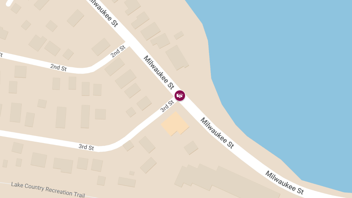 Crash at Milwaukee St & Third St