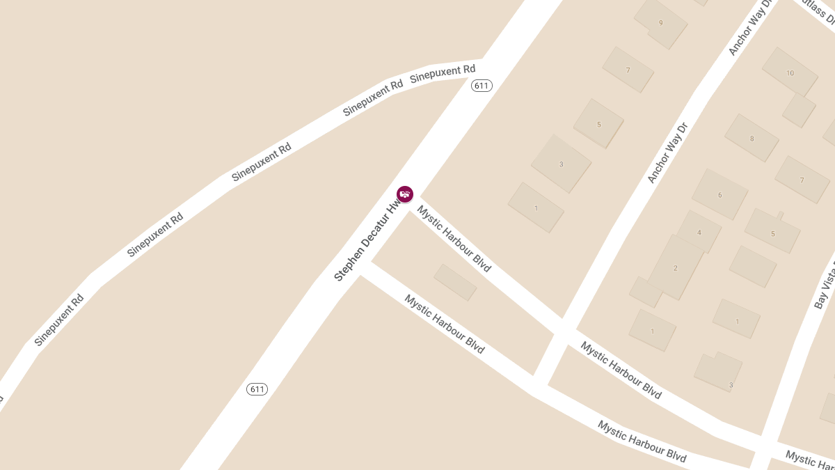 Crash at Mystic Harbour Blvd & Stephen Decatur Hwy