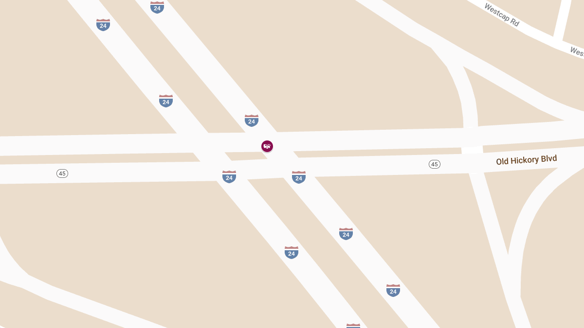 Crash at Old Hickory Blvd and I-24 West Entrance Ramp Causes Injuries