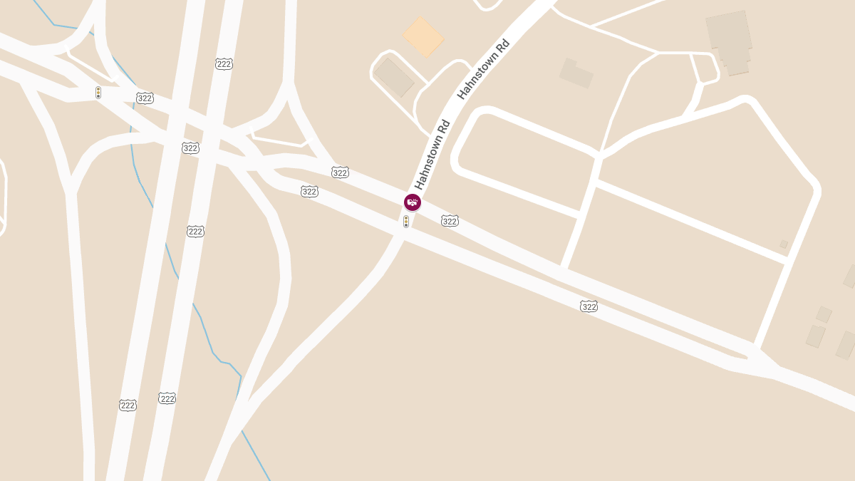 Crash at Route 322 & Hahnstown Rd