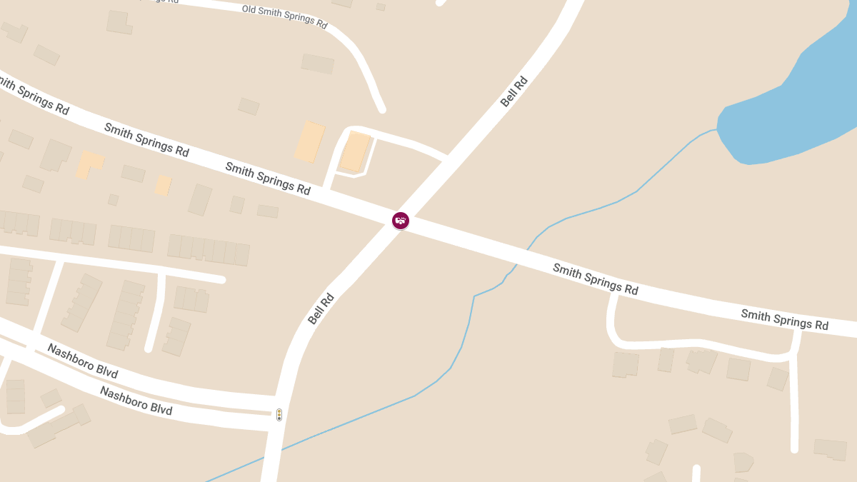 Crash at Smith Springs Rd & Bell Rd Causes Injuries