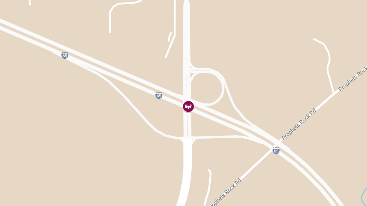 Crash at State Rd 43 & I-65