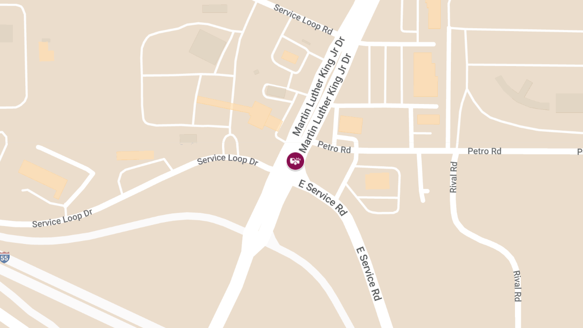Crash at Sunset Inn, 300 Martin Luther King Jr Dr Causes Injuries