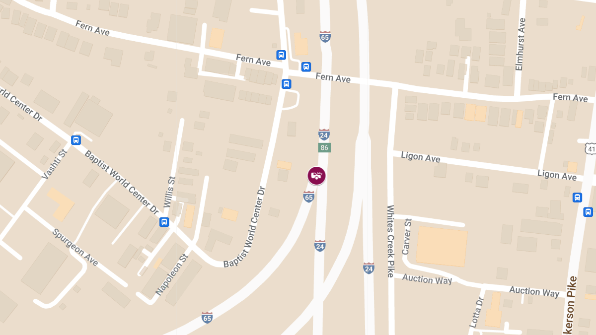 Crash at Wedgewood Ave Exit on I-65 N Causes Injuries