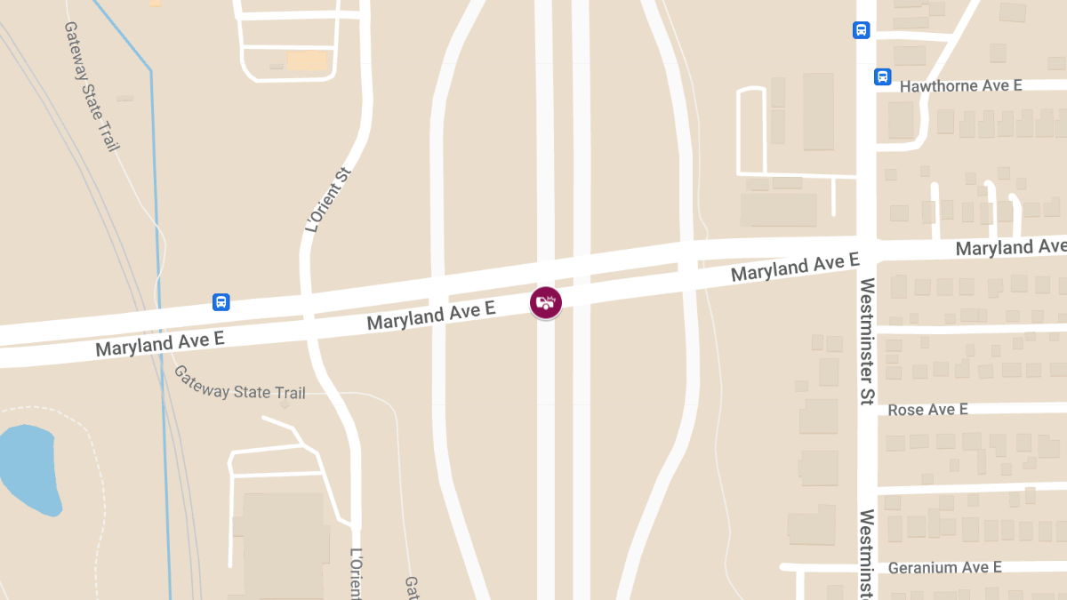 Crash on I-35E South at Maryland Ave E Results in Injuries