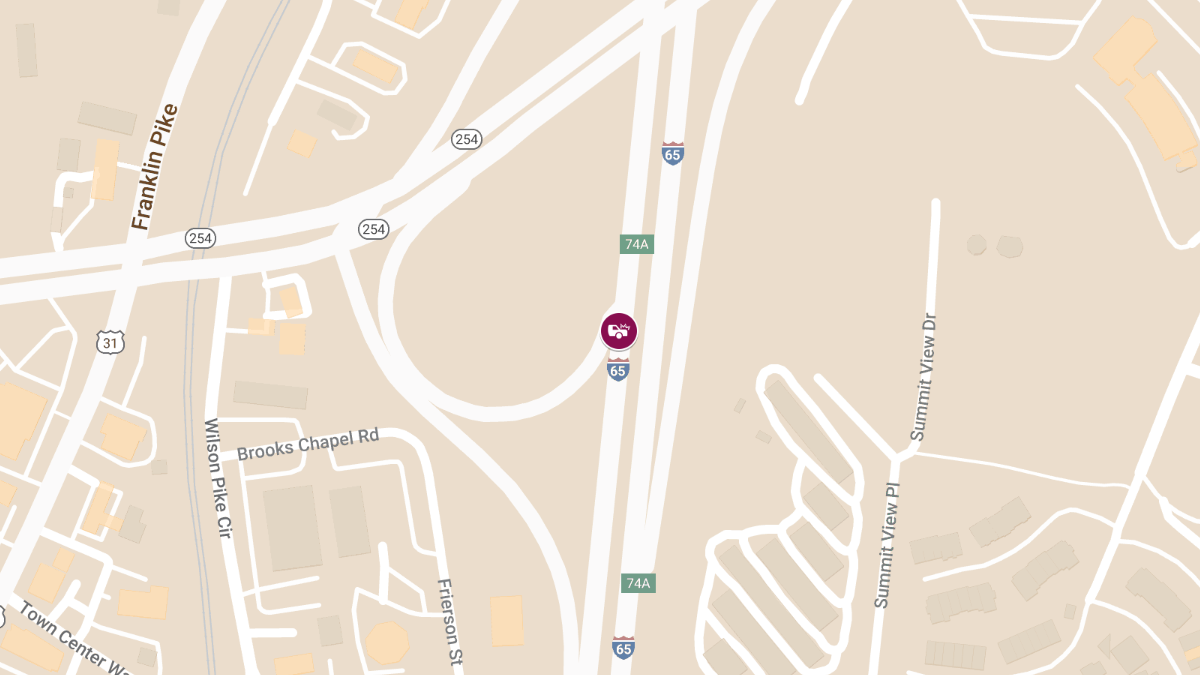 Crash on I-65 Btwn Old Hickory Blvd & Harding Place Leads to Injuries