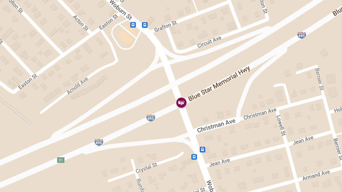 Crash on Interstate 495 NB JSO Exit 91 (Woburn St) Causes Injuries