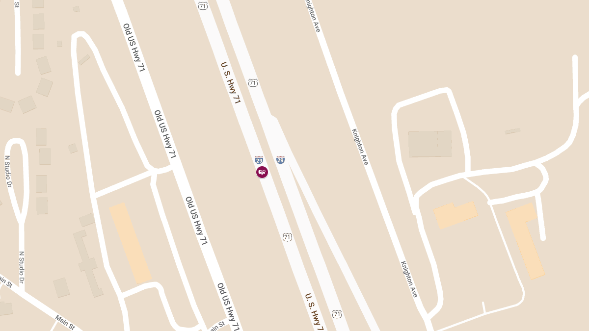 Crash on Ramp from SB I-29 to SB 635