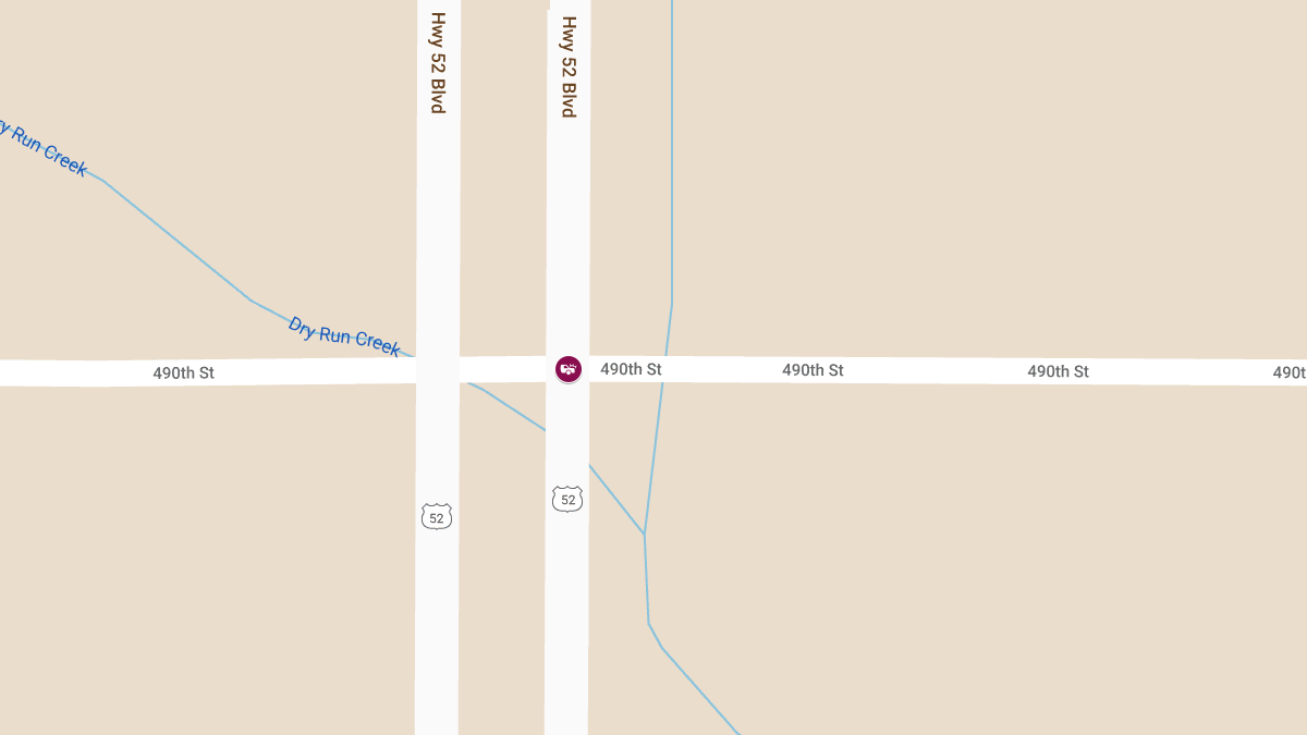 Crash on Southbound Highway 52 at 490th Street Causes Injuries