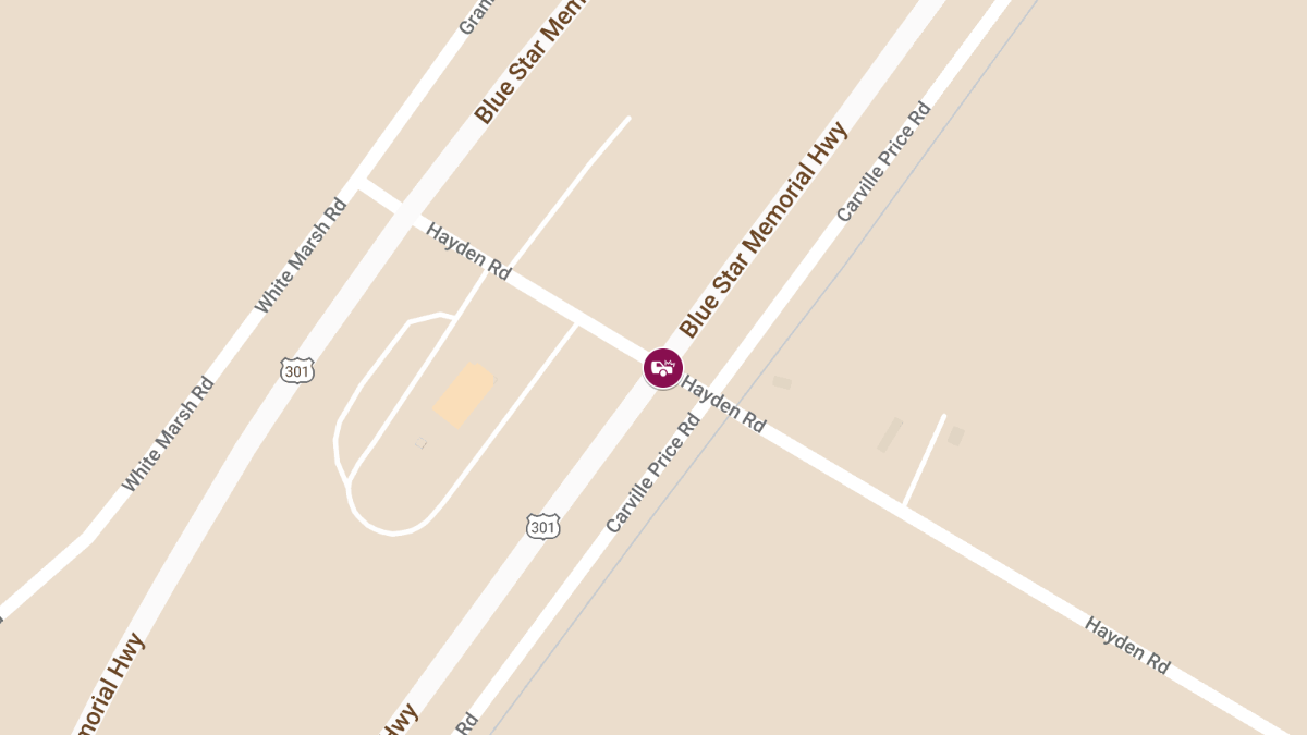 Crash with Entrapment Reported at 301 and Hayden Rd