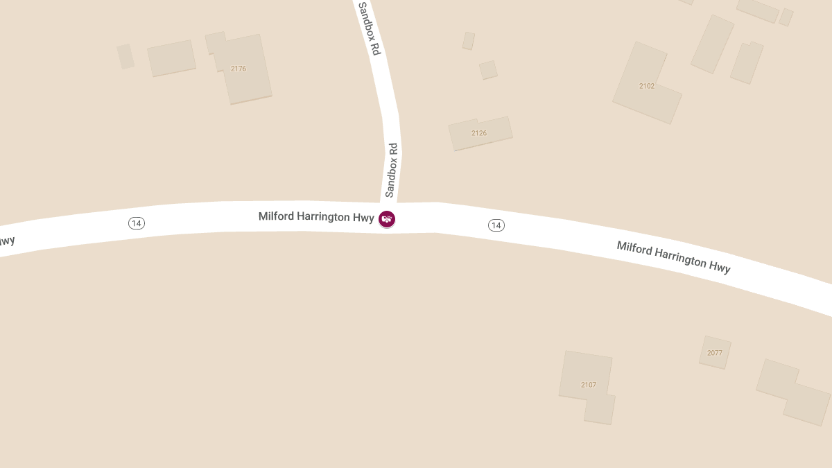 Crash with Entrapment at Milford Harrington Hwy & Sandbox Rd