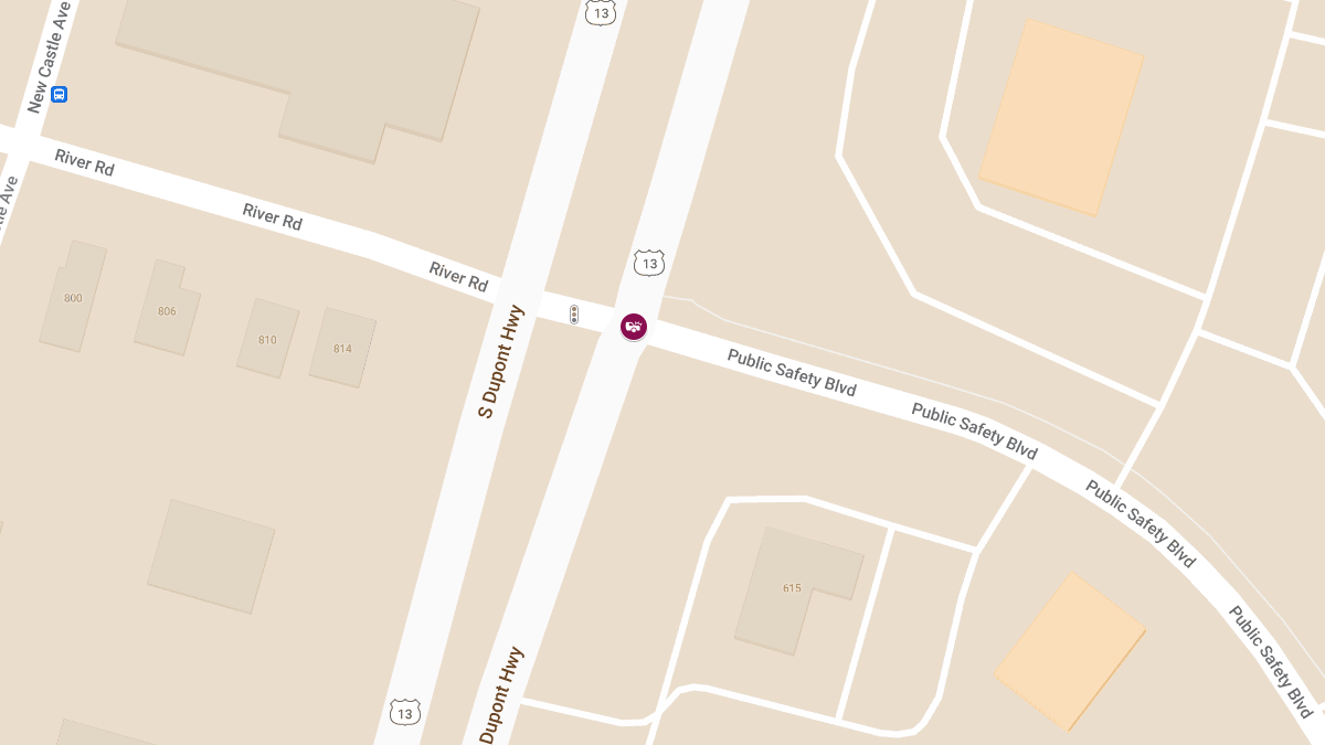 Crash with Entrapment at S Dupont Hwy & Public Safety Blvd