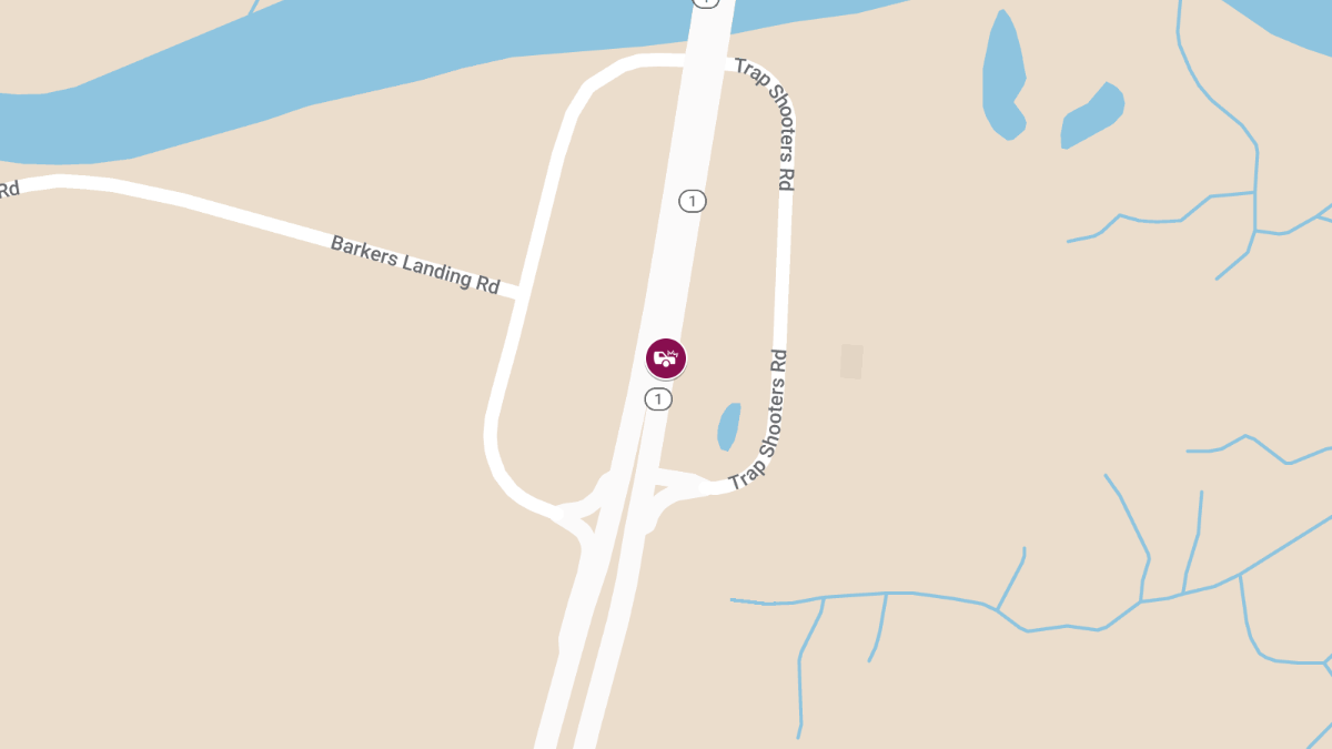 Crash with Injuries Temporarily Closes Route 1 South