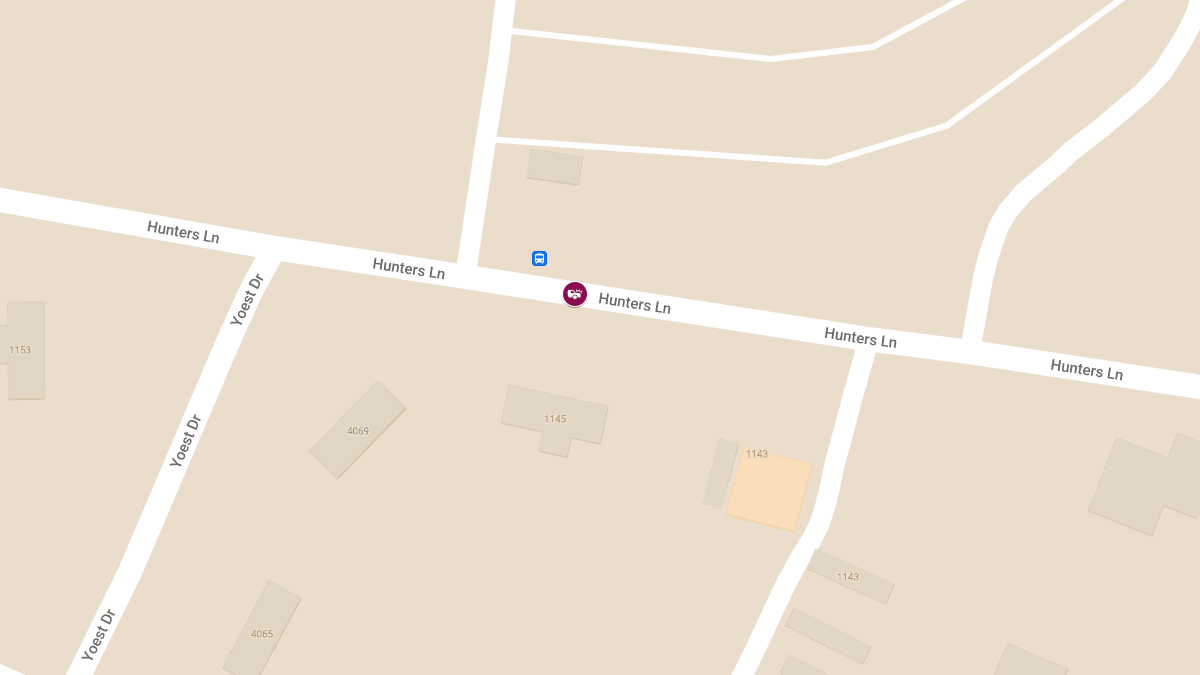 Crash with Injuries at 1150 Hunters Ln