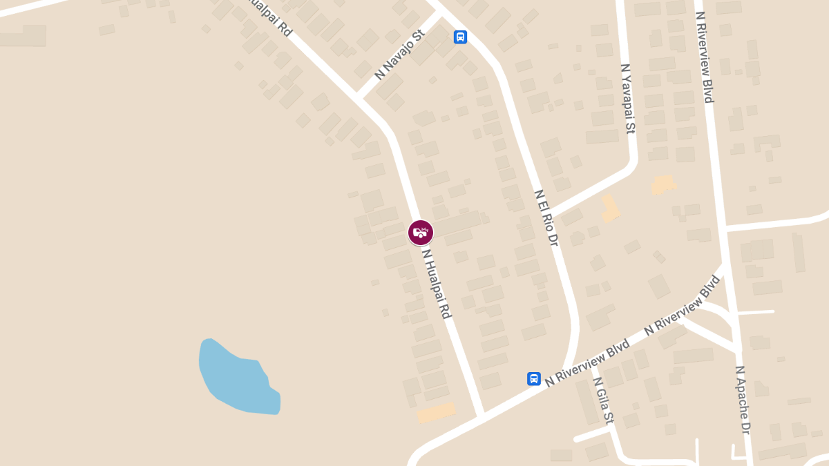 Crash with Injuries at 1460 North Hualpai Road