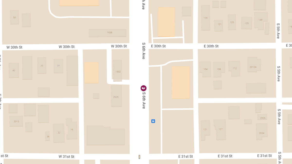 Crash with Injuries at 2004 South 6th Ave