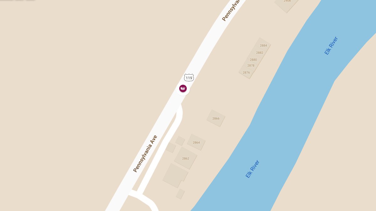Crash with Injuries at 2866 Pennsylvania Ave