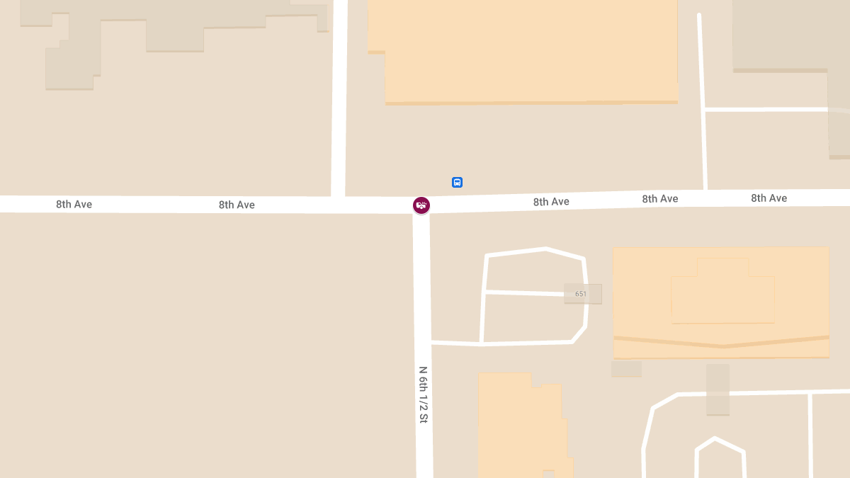 Crash with Injuries at 8th Ave & 6th 1/2 St
