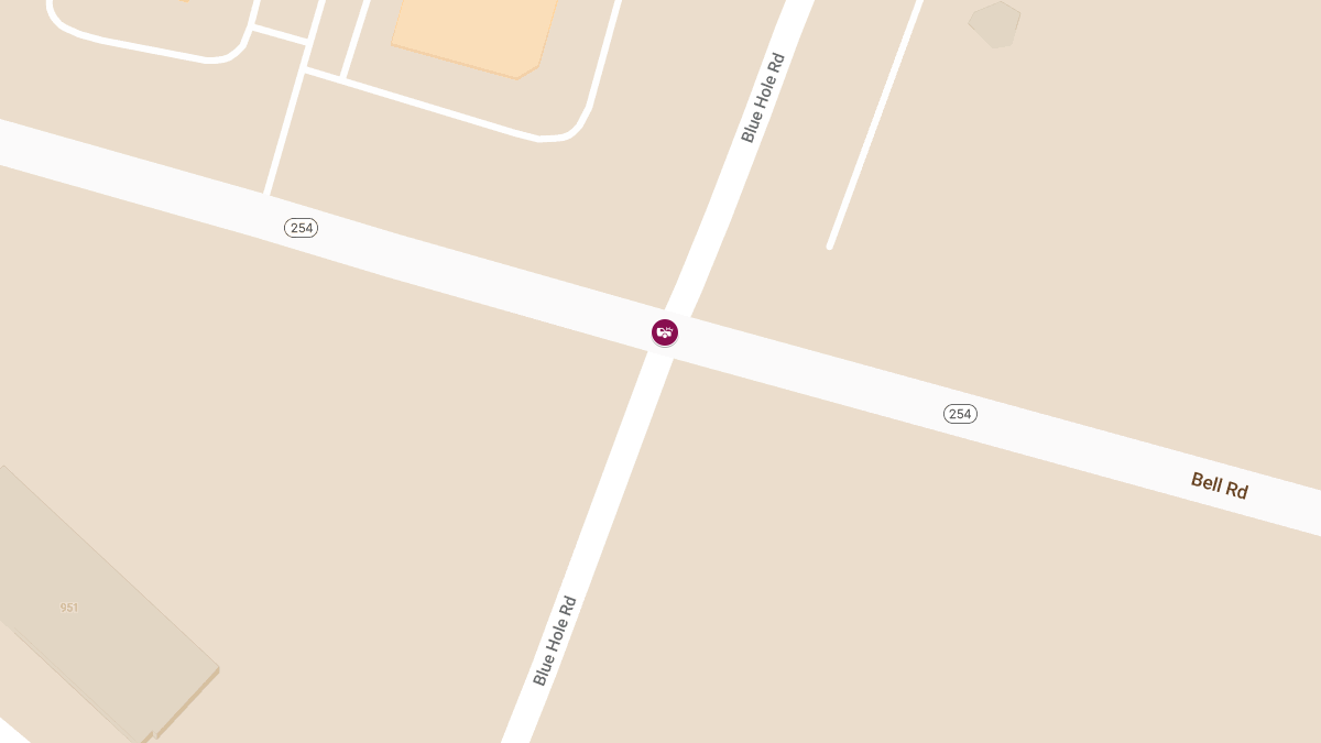 Crash with Injuries at Bell Rd & Blue Hole Rd