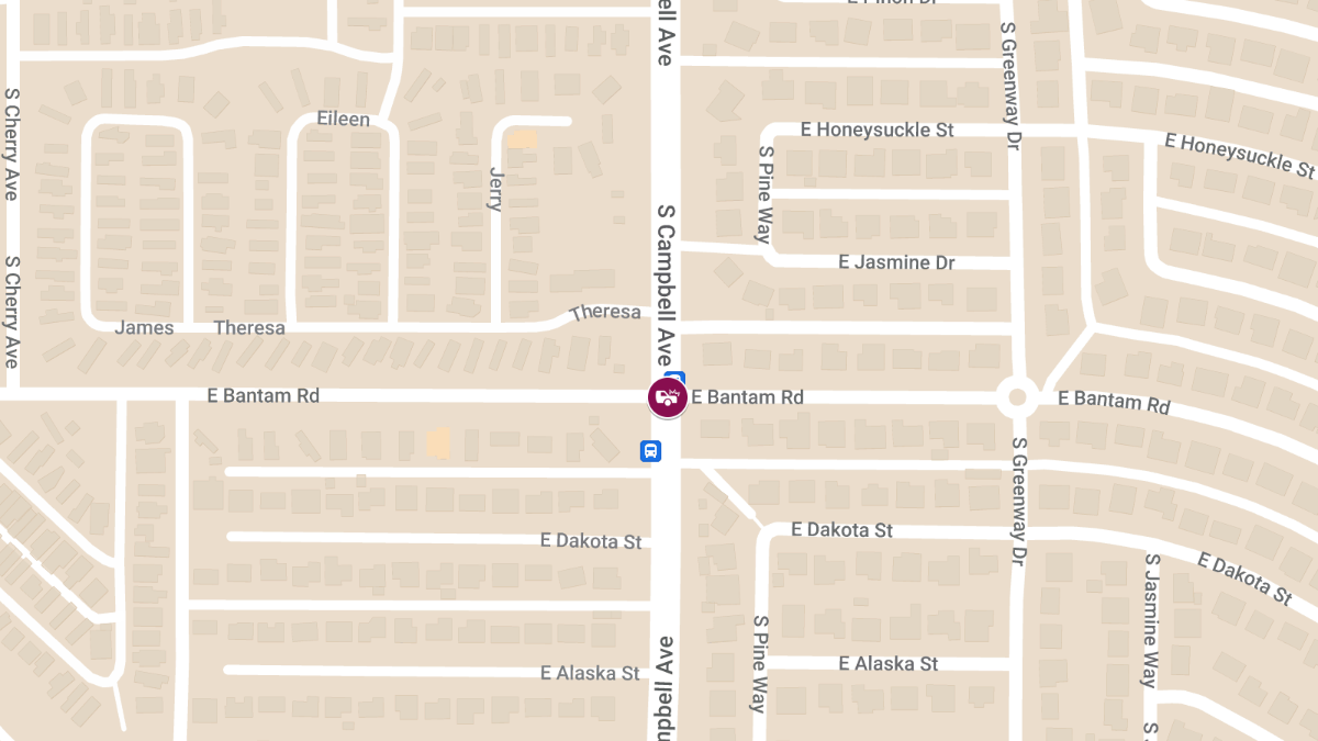 Crash with Injuries at Campbell Ave & Bantam Rd