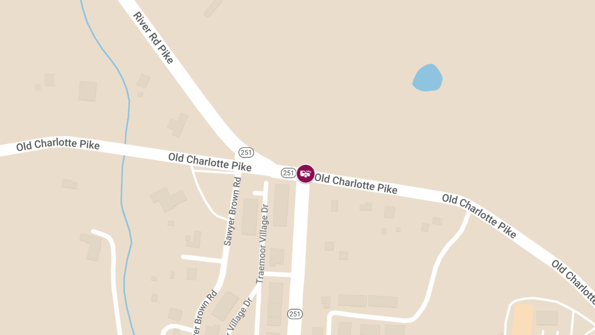 Crash with Injuries at Charlotte Pike & Old Hickory Blvd