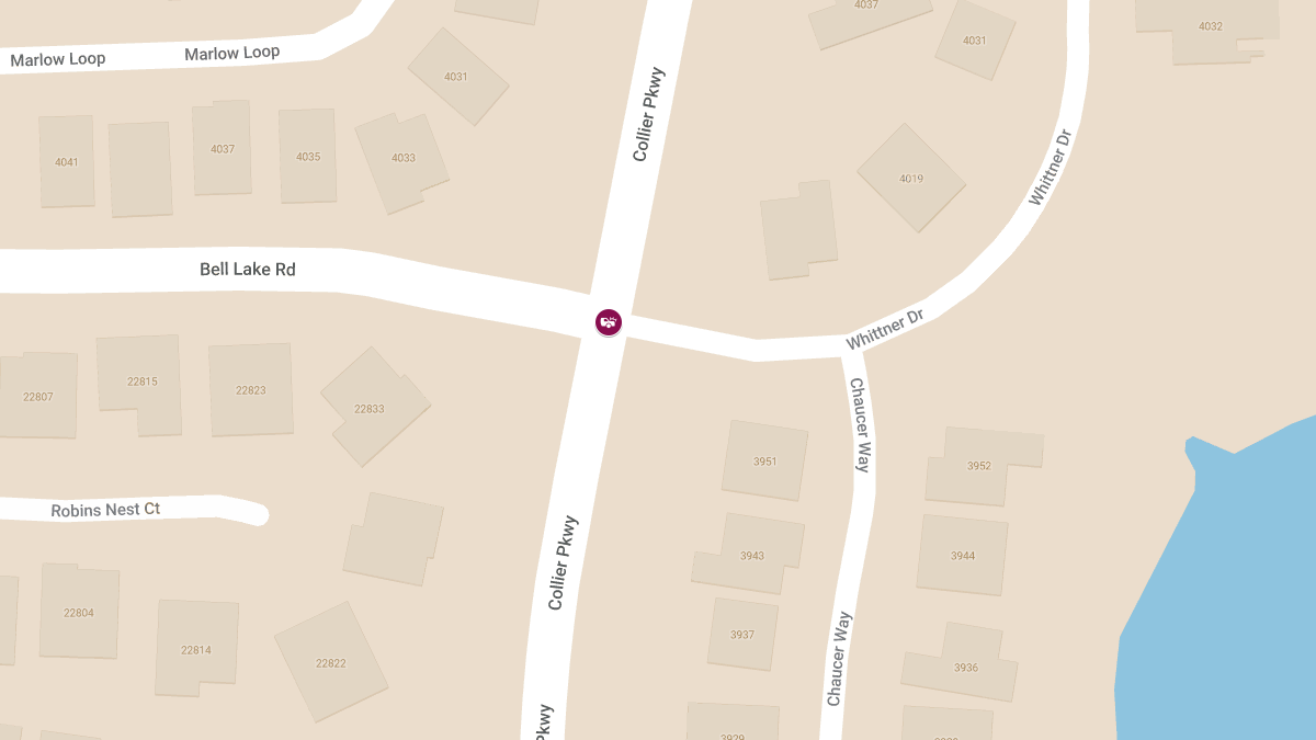 Crash with Injuries at Collier Pkwy & Bell Lake Rd