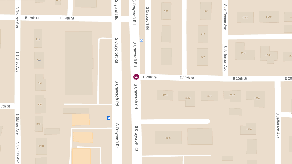 Crash with Injuries at Craycroft Rd & 20th St