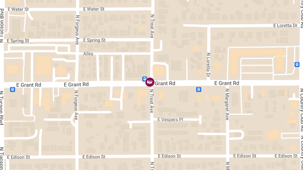 Crash with Injuries at E Grant Rd & N Treat Ave