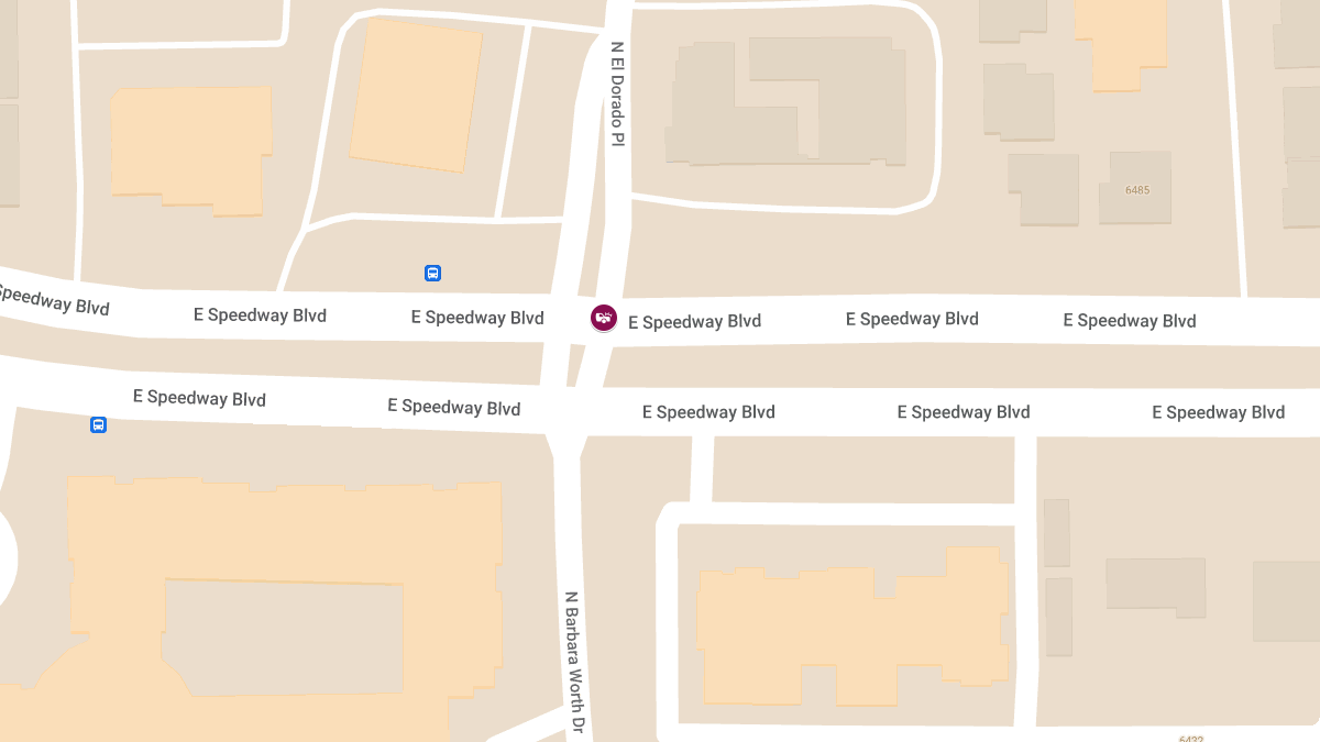 Crash with Injuries at E Speedway Blvd and N El Dorado Pl