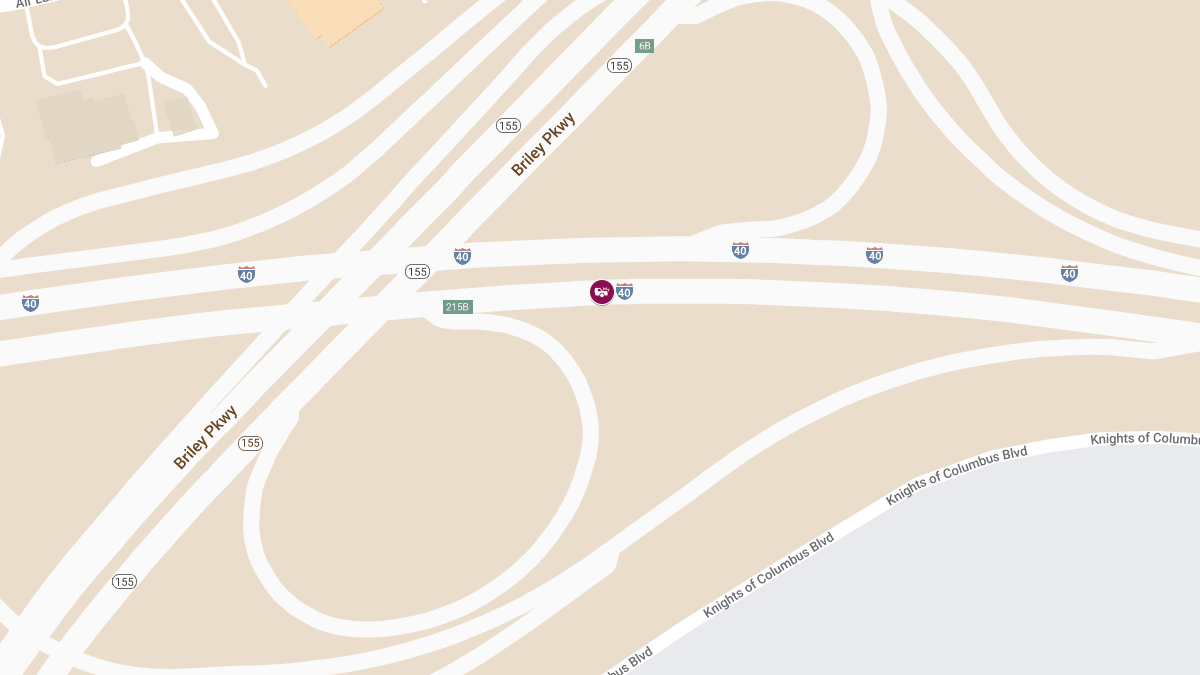 Crash with Injuries at Exit 215a I40 W